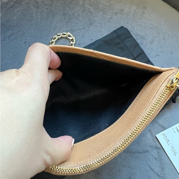 Sold- beige YSL clutch & crossbody bag - Picture 4 of 14